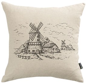Poszewka na poduszkę Countryside Windmill 45x45 cm