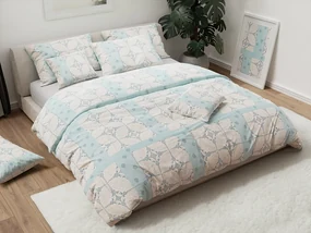 PrzytulneMieszkanie.pl PrzytulneMieszkanie.pl Pościel bawełniana PONSA miętowa Rozmiar pościeli: 2 szt 70 x 90 cm | 200 x 220 cm