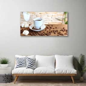 Obraz Canvas Kubek Kawa Ziarna Kuchnia