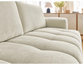 Beżowa rozkładana/ze schowkiem sofa 251 cm Fuji – Bobochic Paris