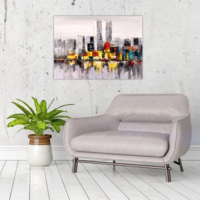 Obraz - Obraz przedstawiający duże miasto (70x50 cm)