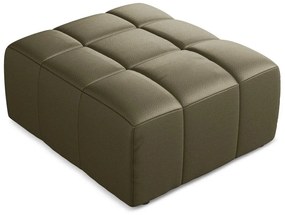 Podnóżek z imitacji skóry w kolorze khaki Aloha – Makamii
