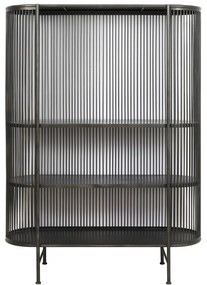 Czarna metalowa wysoka komoda 119x161 cm Yinthe – Light &amp; Living