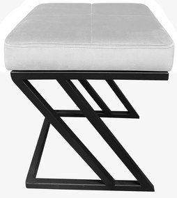 Pufa ZETA LOFT ławka taboret podnóżek metal MG39