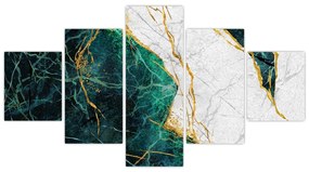 Obraz - Turkusowy marmur (125x70 cm)
