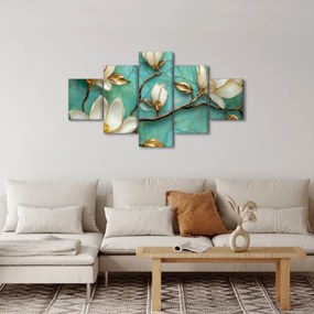 Obraz - 3D magnolie (125x70 cm)