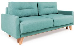 Turkusowa sofa rozkładana Bonami Selection Pop