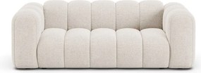 Kremowa sofa z tkaniny szenilowej 200 cm Lupine – Micadoni