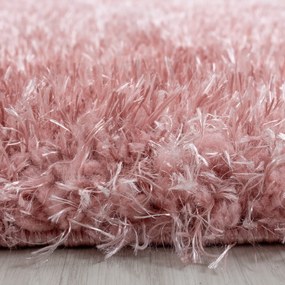 Dywan shaggy poliestrowy Brilliant różowy 80 cm x 250 cm