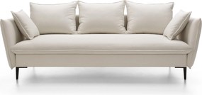 Masseno Sofa SOLE z funkcją spania i pojemnikiem na pościel - Kremowy - MEGAN 351