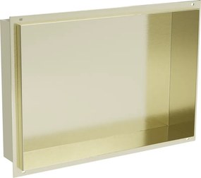 Mexen X-Wall-NR półka wnękowa bez kołnierza 45 x 30 cm, złota szczotkowana - 1951453010