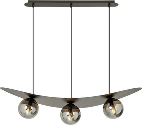 Nowoczesna lampa wisząca z grafitowymi kloszami - D123 E3-R81