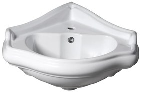 Biała ceramiczna umywalka 57,5x58 cm Retro – Sapho