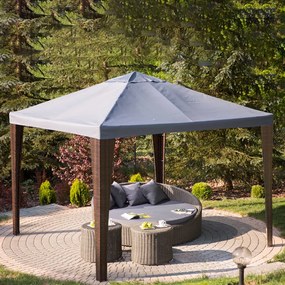 Pawilon ogrodowy Barcelona 3 x 3 m antracyt PATIO