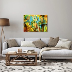 Obraz na szkle - Architektura, abstrakcja kubistyczna (70x50 cm)
