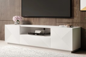 Szafka RTV Asha 167 cm z szufladami - biały mat