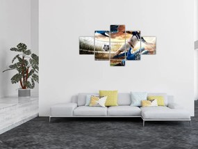 Obraz - Piłkarz (125x70 cm)