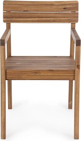 Drewniane krzesło ogrodowe w naturalnym kolorze Rodano – Bizzotto