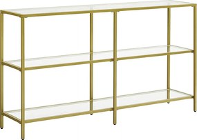 Konsolowy stolik 130x30x73,3 cm złoty