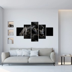 Obraz - Czarna Pantera (125x70 cm)