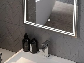 Mexen Taco lustro łazienkowe podświetlane 60 x 80 cm, LED 6000K, antypara - 9805-060-080-611-00