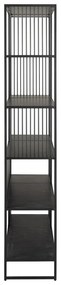 Czarny regał 120x185x35 cm Strington – Actona