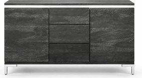 Komoda 160 cm Hiral z litego drewna sheesham z 3 szufladami