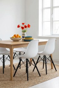 Komplet białych skandynawskich krzeseł 4 szt. B0-A41