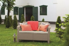 Keter sofa ogrodowa Corfu sofa 128 x 70 x 79 cm,cappuccino