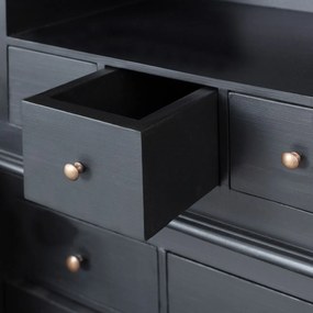 Kredens Brighton 204x56x217cm black