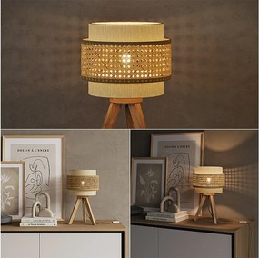 Lampa stołowa kremowy 26x26x45 morten