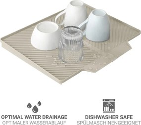 Beżowa plastikowa podkładka do naczyń 34x40 cm Nelia – Wenko