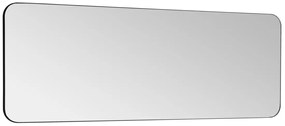 Lustro łazienkowe prostokątne z czarną ramą - 140x50 cm - DEMETRIA