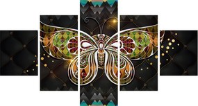 Obraz - Magiczny motyl (125x70 cm)