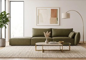 Szezlong lewy Cookie 264 x 110 cm Manila 34 zielony