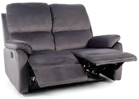 Sofa rozkładana SPENCER 2 VELVET szara SIGNAL