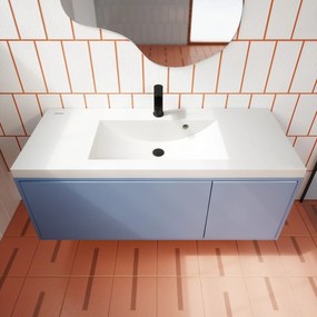 Umywalka wpuszczana w blat z konglomeratu WAVE 100 cm