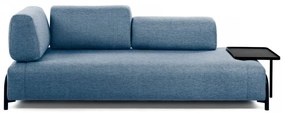 Niebieska sofa ze stolikiem Kave Home Compo