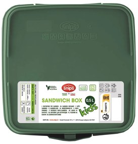 Zielony pojemnik śniadaniowy dla dzieci Dinosaur – Snips