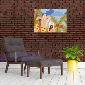 Obraz na szkle - Ciesz się życiem (70x50 cm)