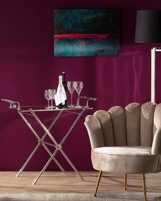 Stolik pomocniczy Morris Silver 90x62x83 cm