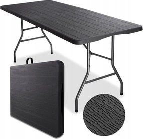 Stół cateringowy CATERON 70x180 cm, brązowy