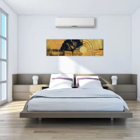 Obraz - Liść miłorzębu (170x50 cm)