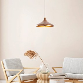Lampa wisząca z metalowym kloszem ø 34 cm Barek – Opviq lights