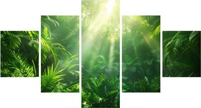 Obraz - Las deszczowy (125x70 cm)