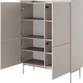 Komoda: 4 drzwi, kaszmir, 103,2 x 126,2 x 38 cm