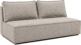 Sofa z Funkcją Spania MAVIA Beżowa Sztruksowa Nowoczesna
