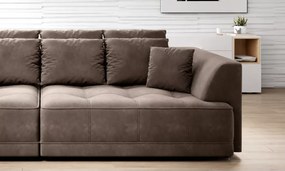 Sofa z elektrycznie wysuwanym siedziskiem Tiga - duża kanapa do pokoju gościnnego
