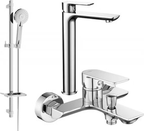 Mexen Alfa DQ40 zestaw wannowy, chrom - 745713DQ40-00