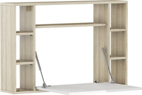 Składane biurko ścienne sonoma + biel Z3-S93